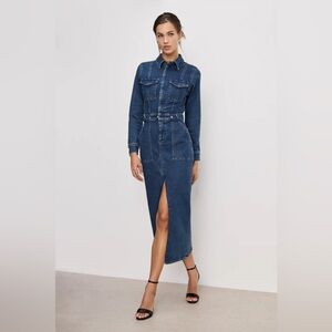 Good American Fit for Success Long Sleeve Midi Dress